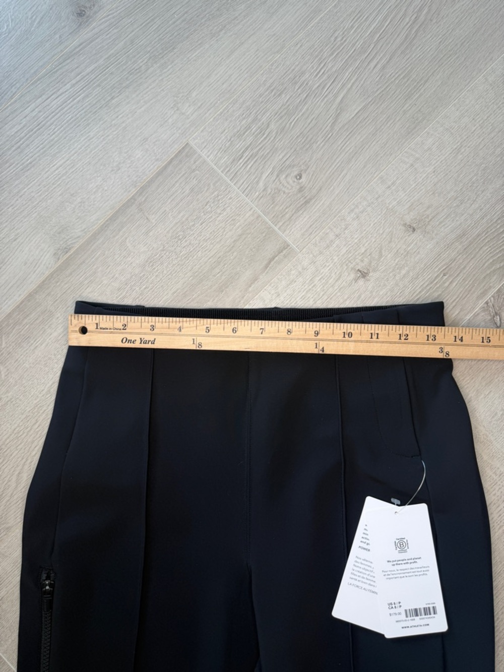 Athleta NWT Glacier Snow Skinny Pant Black 8 Petite $179 #985570 - Picture 5 of 9